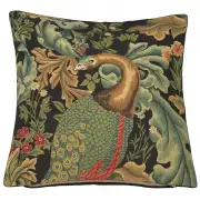 Peacock by William Morris Belgian Cushion Cover
