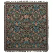 The Strawberry Thief by William Morris Belgian Tapestry Throw