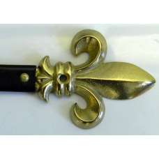 Fleur De Lys Flat to Wall Extra Large European Rods