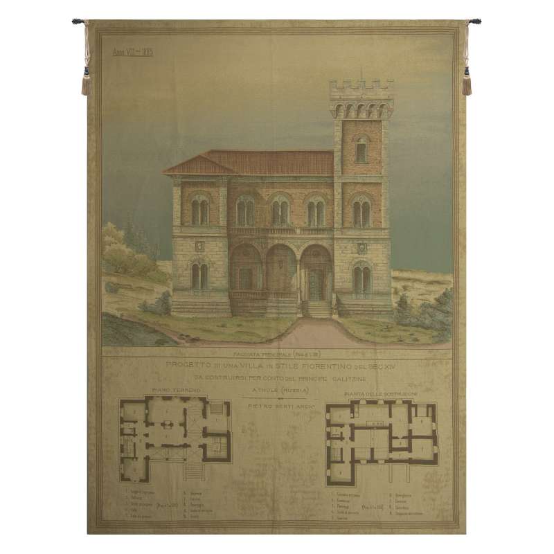 Progetto di Una VIlla in Stile Fiorentino European Tapestry