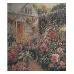 Enchanting English Garden Stretched Wall Tapestry