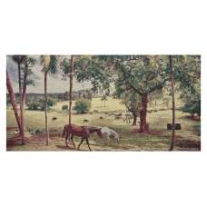 Peaceful Pasture Stretched Wall Art Tapestry