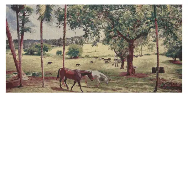 Peaceful Pasture  Wall Tapestry Stretched