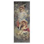 Garden Girls Stretched Wall Tapestry