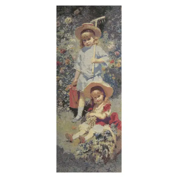 Garden Girls  Wall Tapestry Stretched