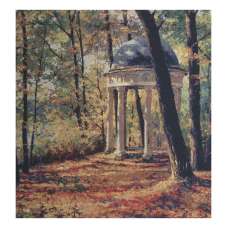 Gazebo in The Park Stretched Wall Art Tapestry