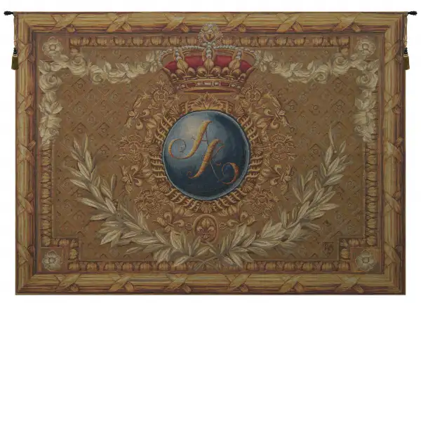 Coat of Arms A.K. Horizontal French Wall Tapestry