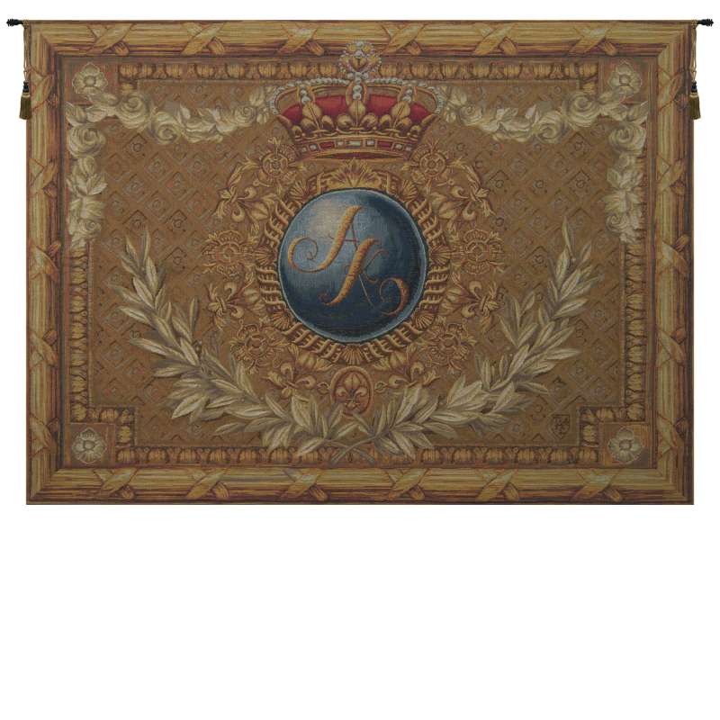 Coat of Arms A.K. Horizontal French Tapestry