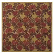 Chrysanthemum Bordo II Belgian Throw