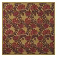 Chrysanthemum Bordo II Tapestry Throw
