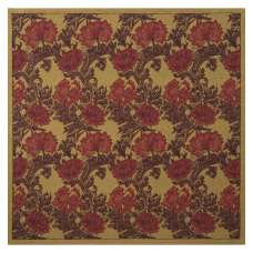 Chrysanthemum Bordo II Belgian Throw