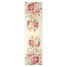 Peonies White French Tapestry Table Runner