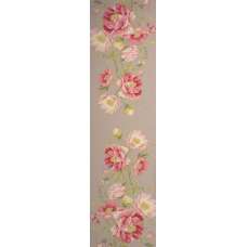 Peonies Grey French Tapestry Table Runner