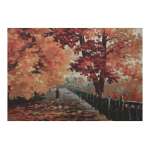 Blues of Falling Stretched Wall Tapestry