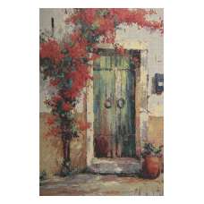 Villa Flora Over Door Stretched Wall Art Tapestry