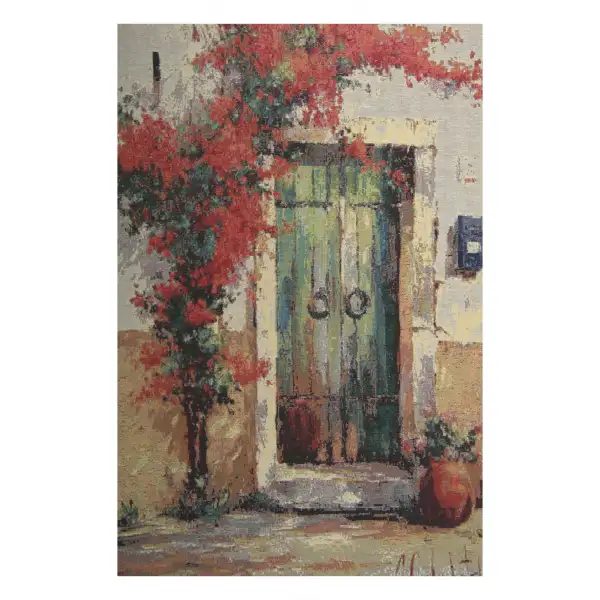 Villa Flora Over Door  Wall Tapestry Stretched