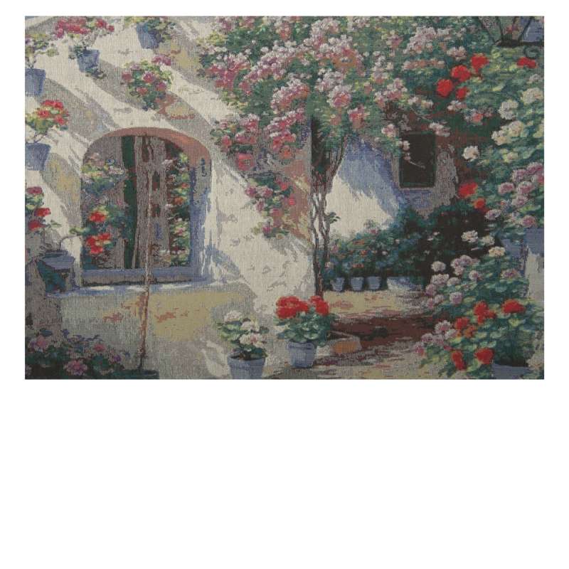 Cordoba Patio Stretched Wall Tapestry