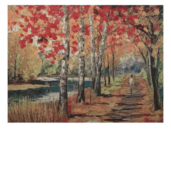 River Walk   Wall Tapestry Stretched