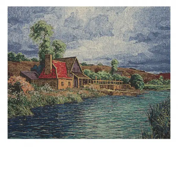 Mill House  Wall Tapestry Stretched