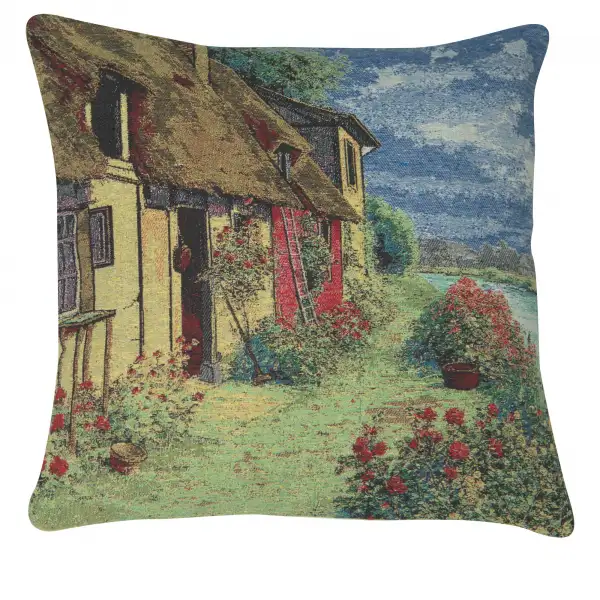 Tranquil Cottage Decorative Floor Pillow Cushion Cover