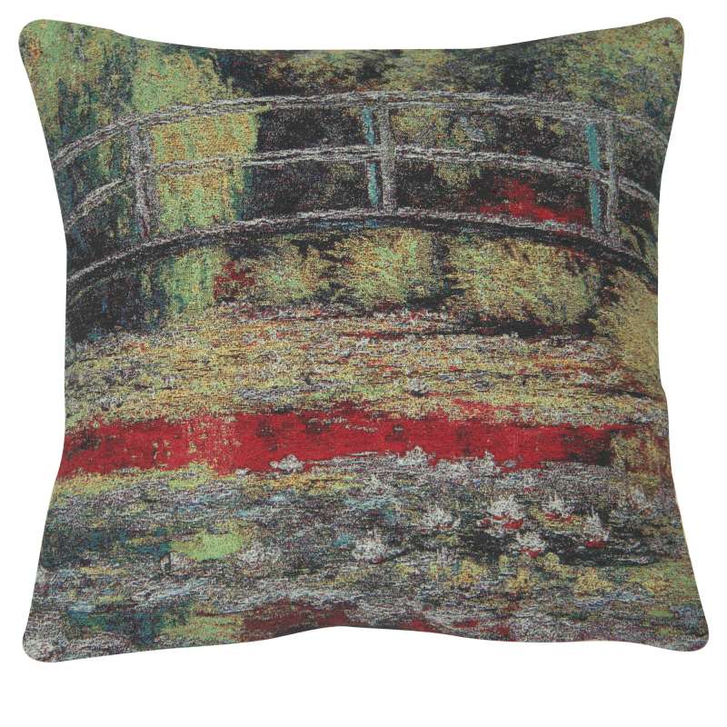 Giverny Bridge II Decorative Pillow Cushion Cover