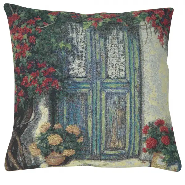 The Courtyard Doors Couch Pillow