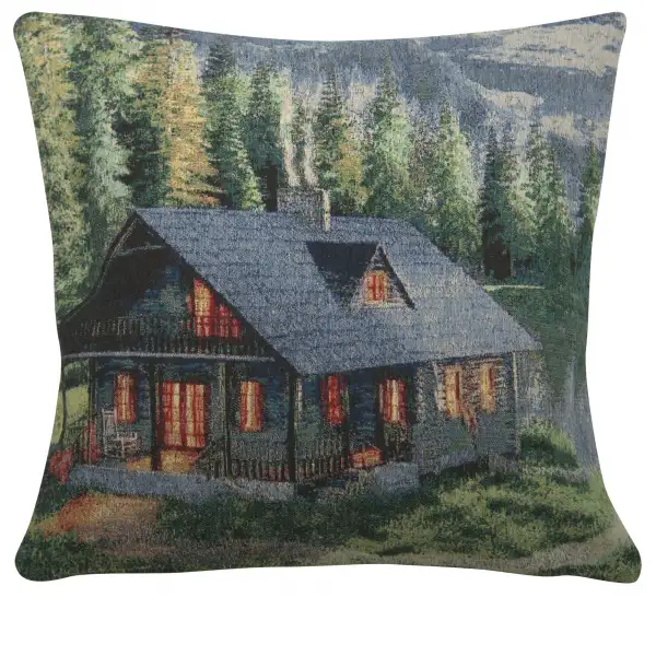 Rustic Cabin Decorative Floor Pillow Cushion Cover