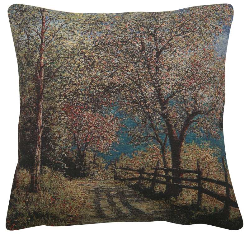 Scenic Path Decorative Pillow Cushion Cover