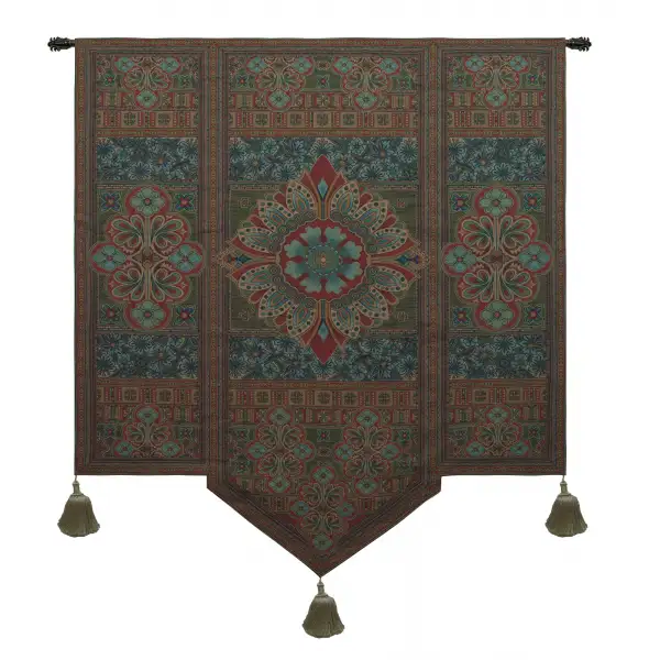 Road to Morocco Dark with Tassels Wall Tapestry