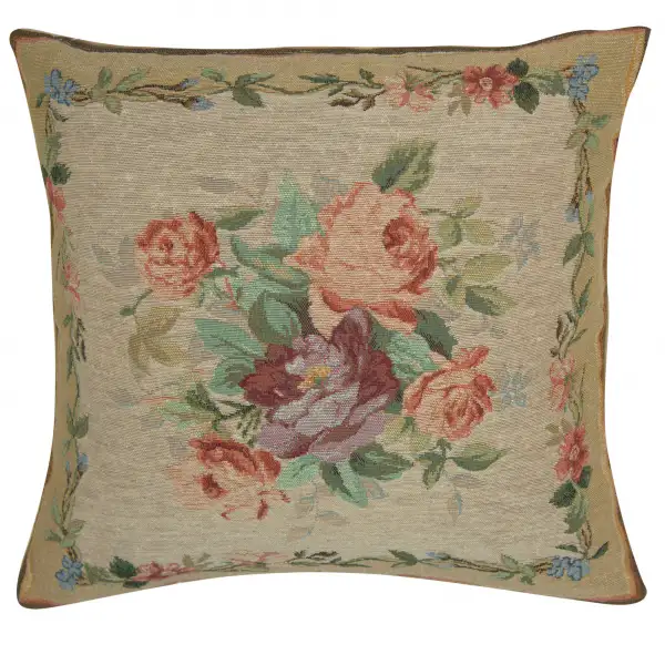 Amboise Floral Medallion French Couch Cushion