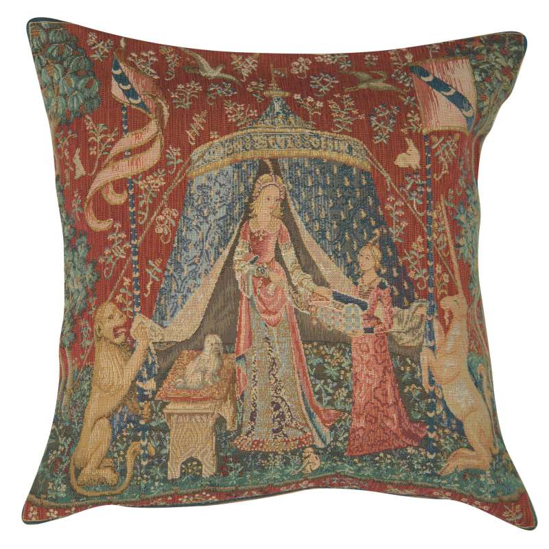A Mon Seul Desir III Large Decorative Tapestry Pillow