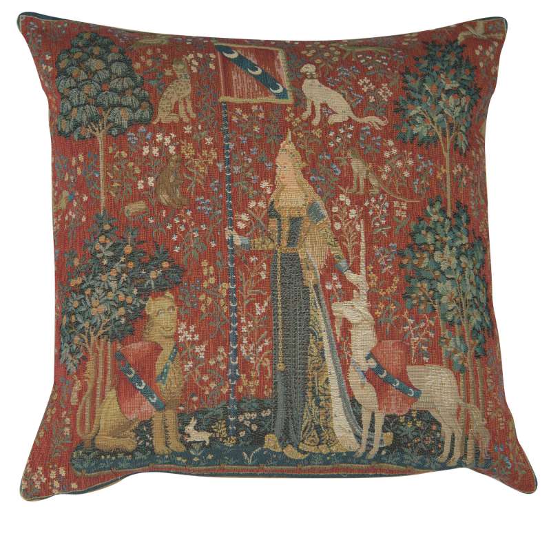 The Touch I Large French Tapestry Cushion
