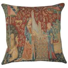 The Hearing I Large French Tapestry Cushion