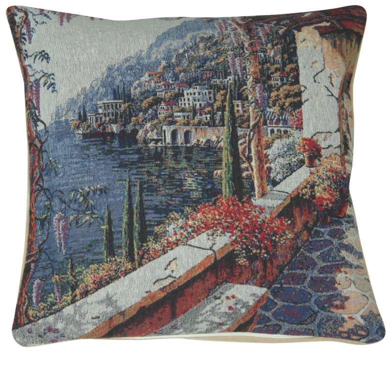 Lake Como Terrace II Decorative Pillow Cushion Cover