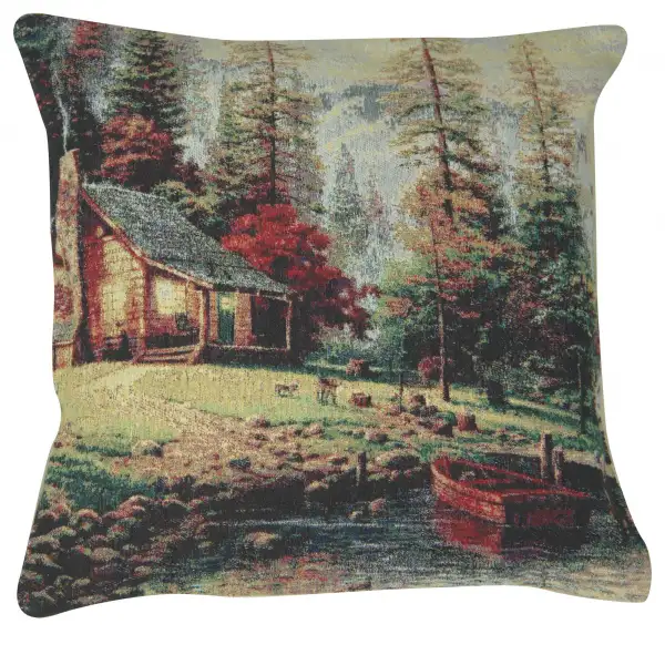 Lakeside Cabin Retreat Couch Pillow