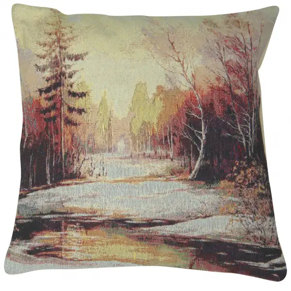 Late Autumn Glade Decorative Floor Pillow Cushion Cover