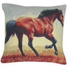 Running Thoroughbred Decorative Pillow Cushion Cover