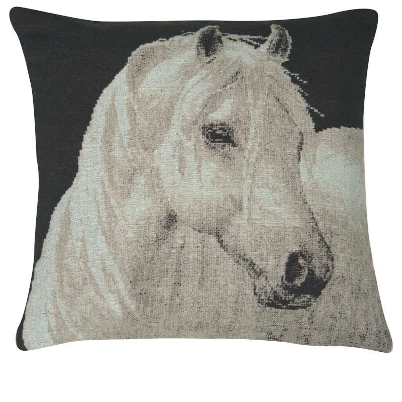 Horse in Charcoal II Decorative Pillow Cushion Cover