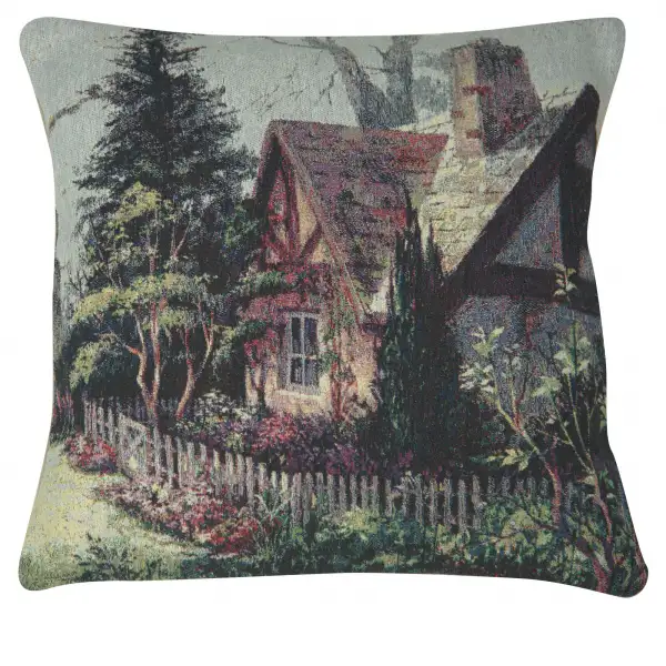 A Peaceful Cottage Decorative Floor Pillow Cushion Cover