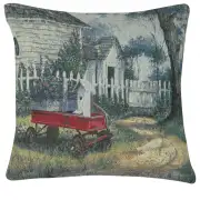 A Little Red Wagon Couch Pillow