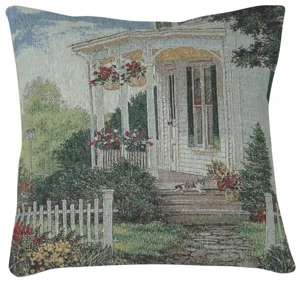 The Porch Cat Decorative Floor Pillow Cushion Cover