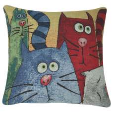 Cartoon Cats Decorative Pillow Cushion Cover