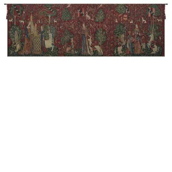 Lady and the Unicorn Serial Panoramic Belgian Wall Tapestry