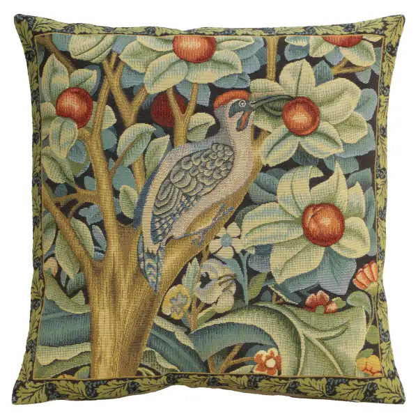 Woodpecker Right by William Morris Belgian Cushion Cover