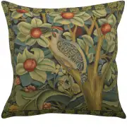 Woodpecker Left by William Morris Belgian Cushion Cover