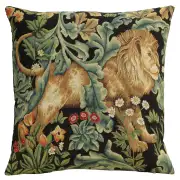Lion by William Morris Belgian Cushion Cover