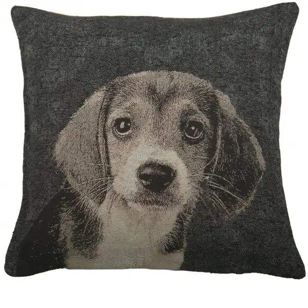 Puppy Dog Eyes II Decorative Floor Pillow Cushion Cover