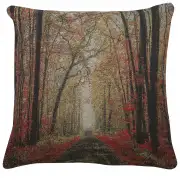 The Autumn Glade Path Couch Pillow