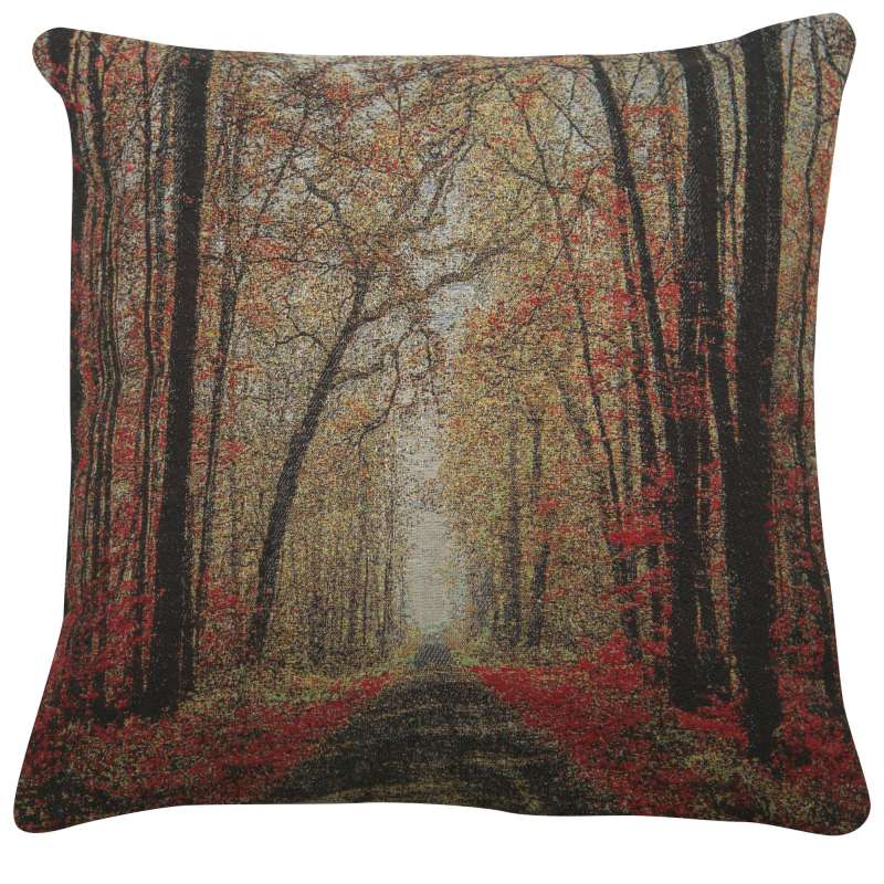 The Autumn Glade Path Decorative Pillow Cushion Cover