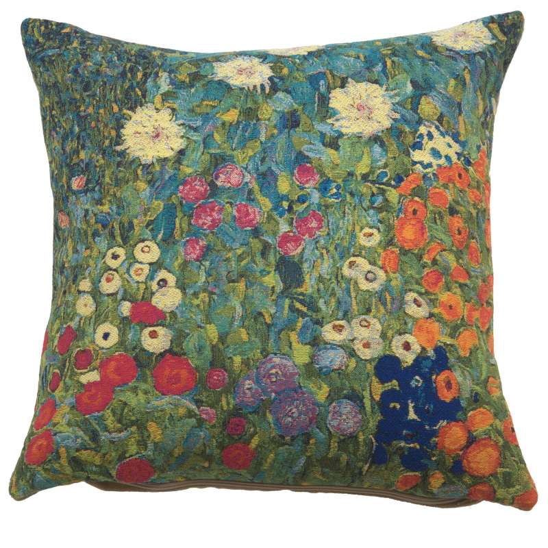 Flower Garden II by Klimt European Cushion Cover